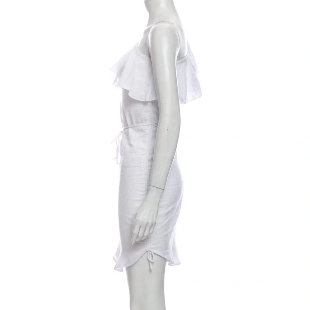 Suboo One-Shoulder Ruffle Mini Dress, Size Small - Picture 3 of 13